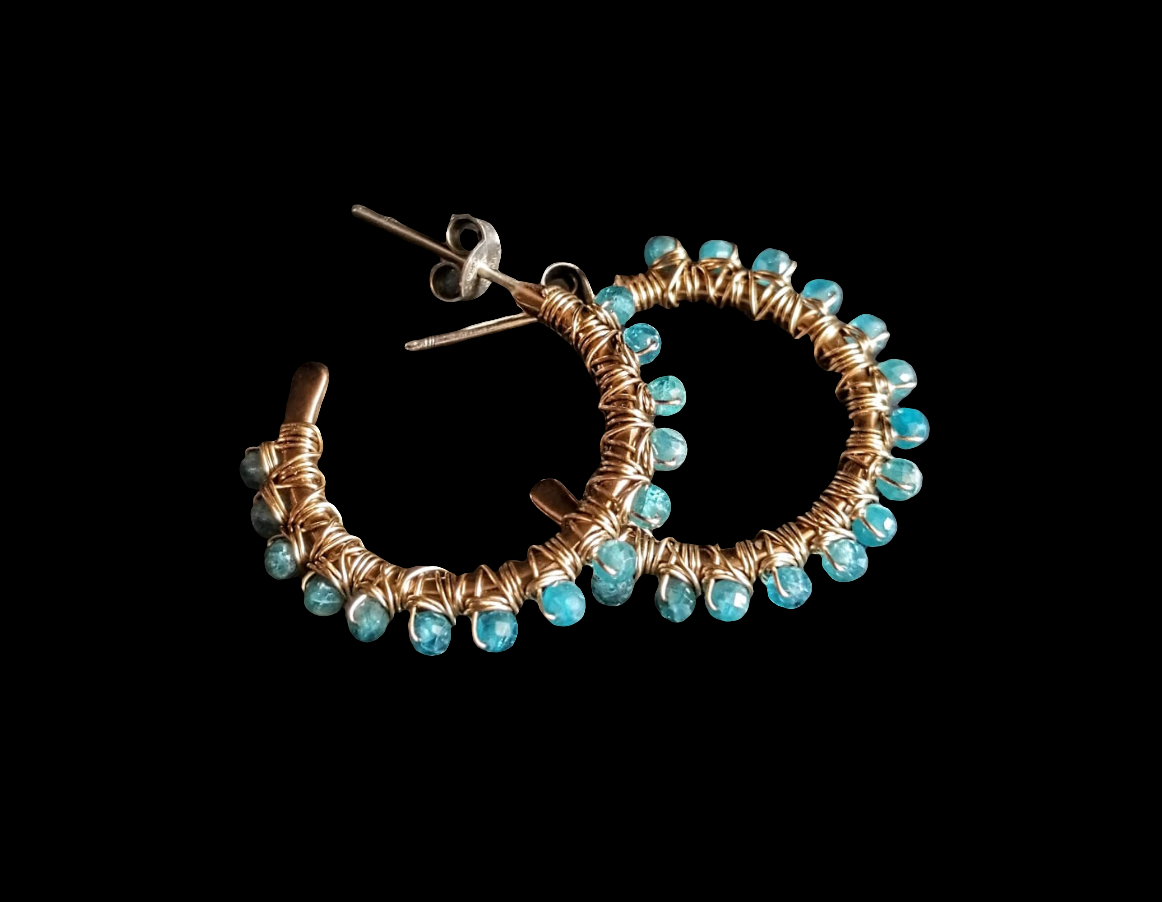Orecchini Ametista e Apatite