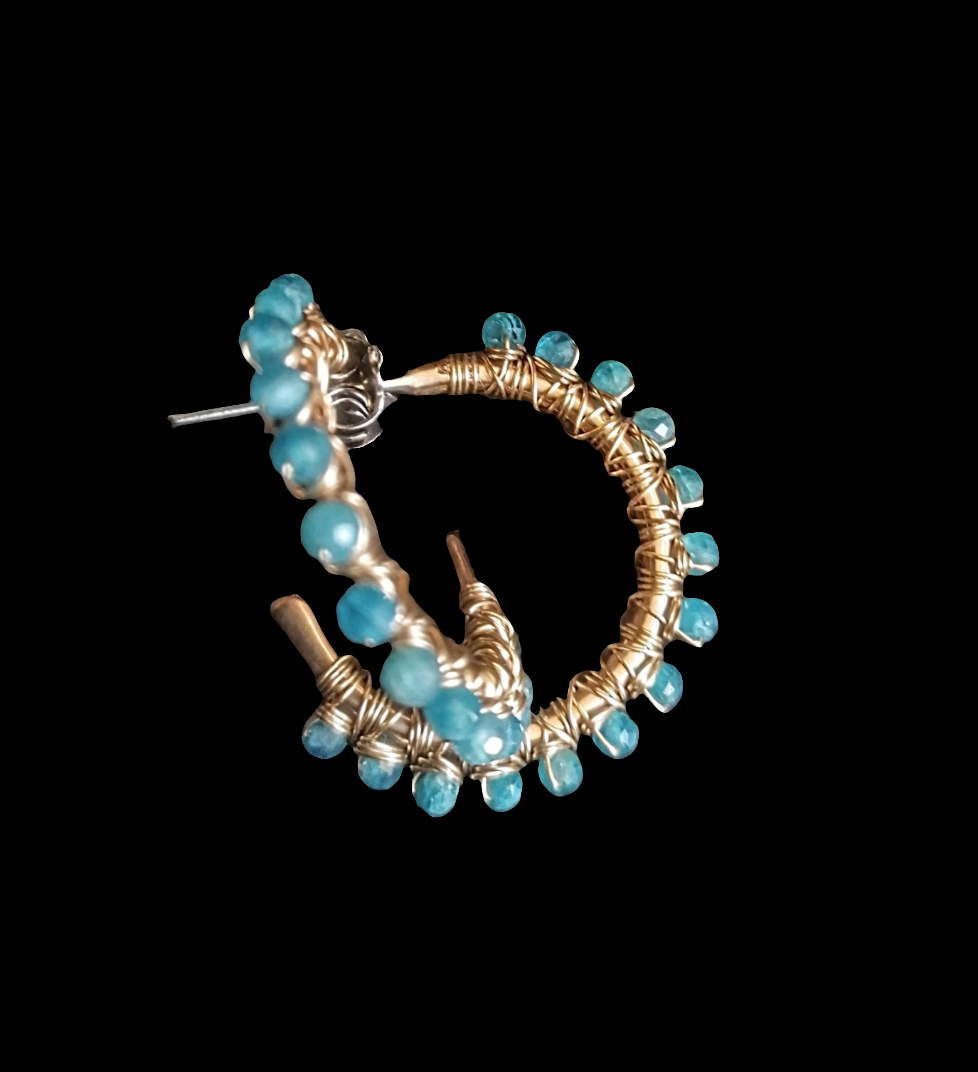 Orecchini Ametista e Apatite